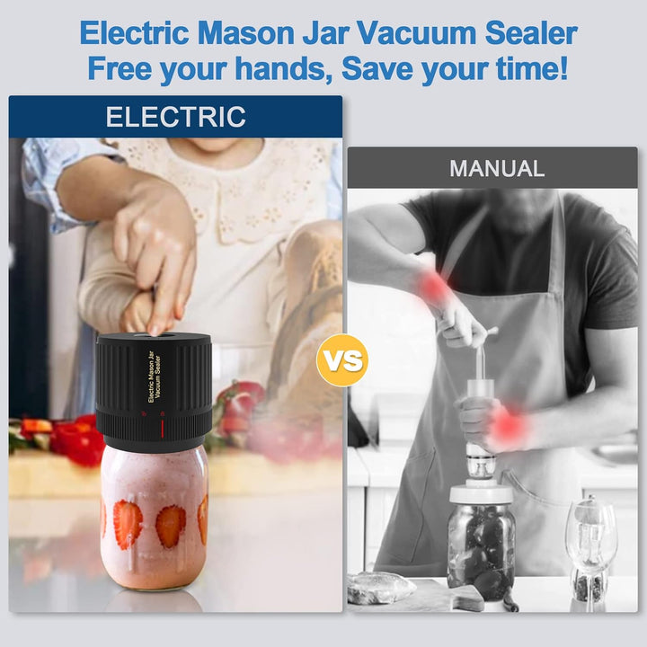 Preserve fruits, vegetables, and more with the electric mason jar vacuum sealer for ultimate freshness.