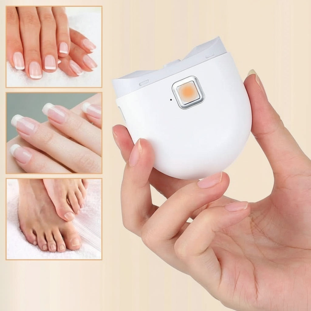 Electric beauty device for nail care. Precise and safe grooming tool for home manicures & pedicures.