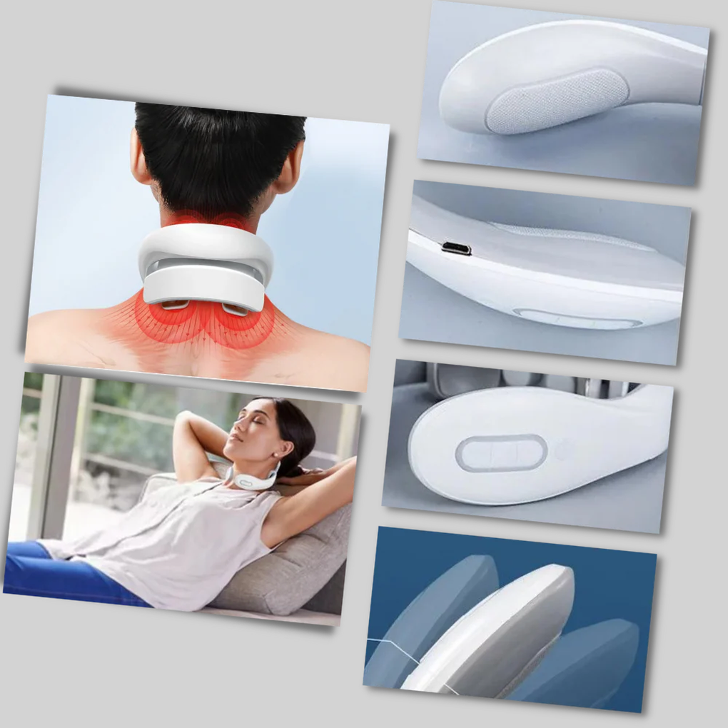Comfort-focused electric neck massager with heat for relaxation, stress relief, and personal care.