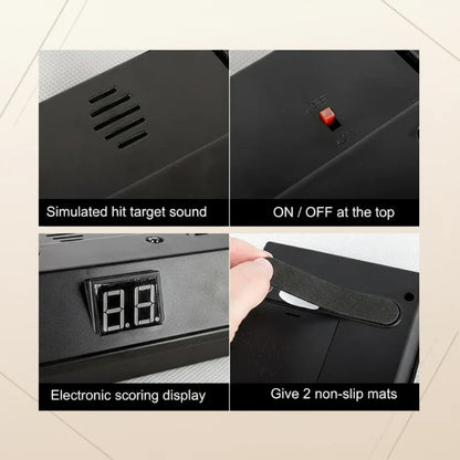 Automatic shooting game target with reset function, a fun electronic toy accessory for family play