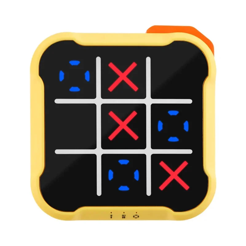 Electronic Tic Tac Toe game for kids, promoting memory and problem solving skills, portable design.