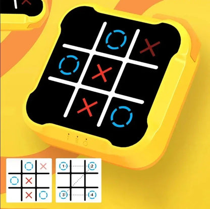 Portable electronic Tic Tac Toe game, a fun educational toy for family and travel entertainment.