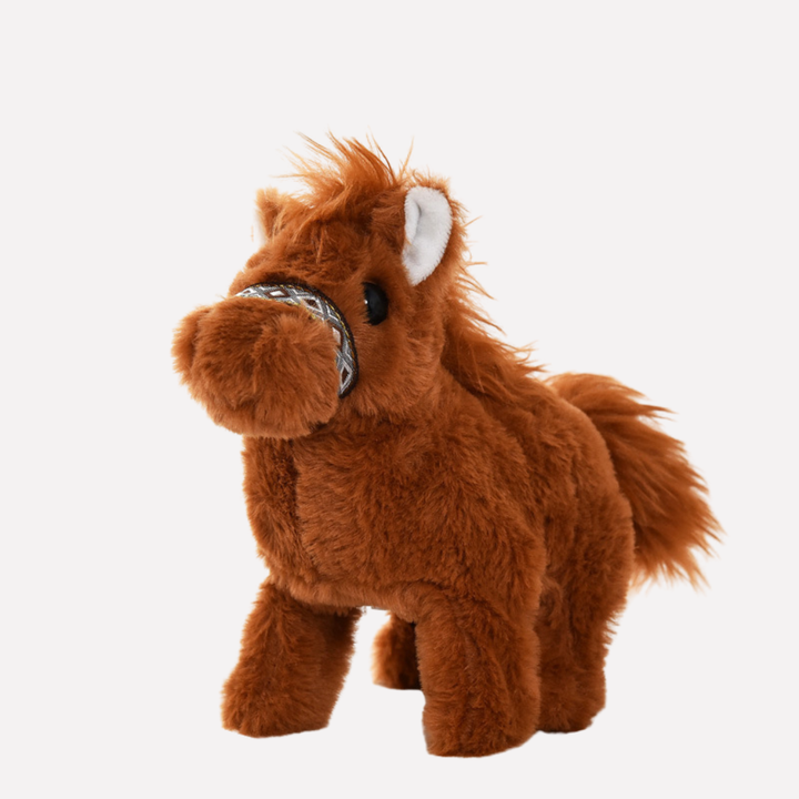 Soft animal plush electronic walking puppy, a realistic interactive pet for kids' imaginative play.