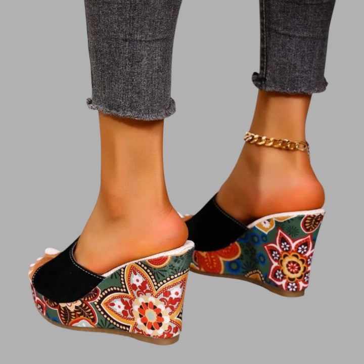 Versatile women's elegant wedge sandals, suitable summer shoes for both casual and formal events.