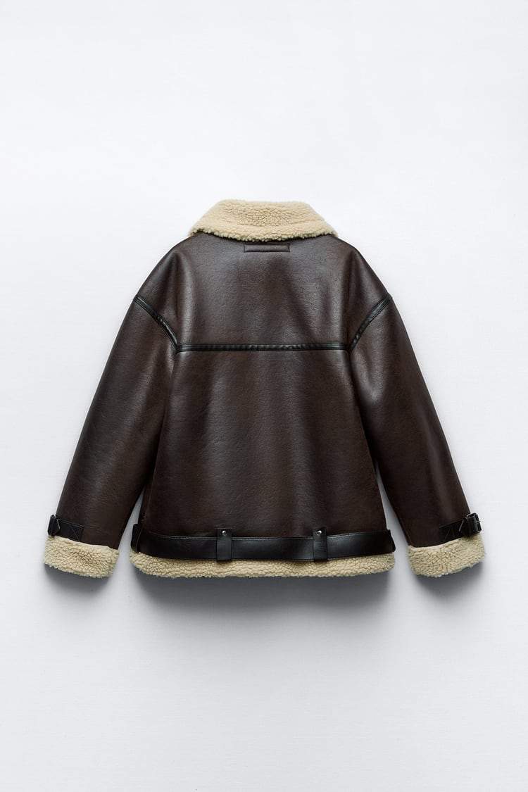 Versatile brown women's lapel jacket. Stylish, cozy outerwear for elegant fall fashion & winter comfort wear.