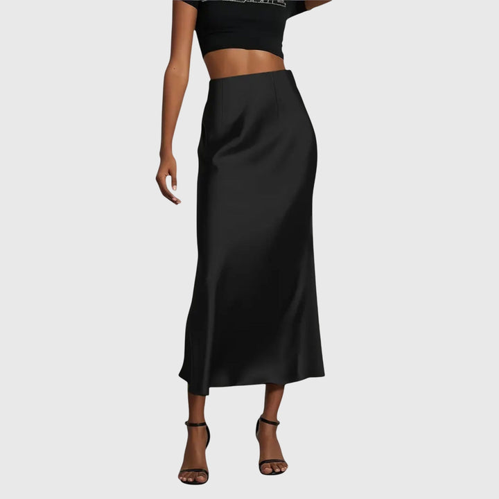 Flattering bias cut high waist maxi skirt for women, designed for an elegant and comfortable fit.
