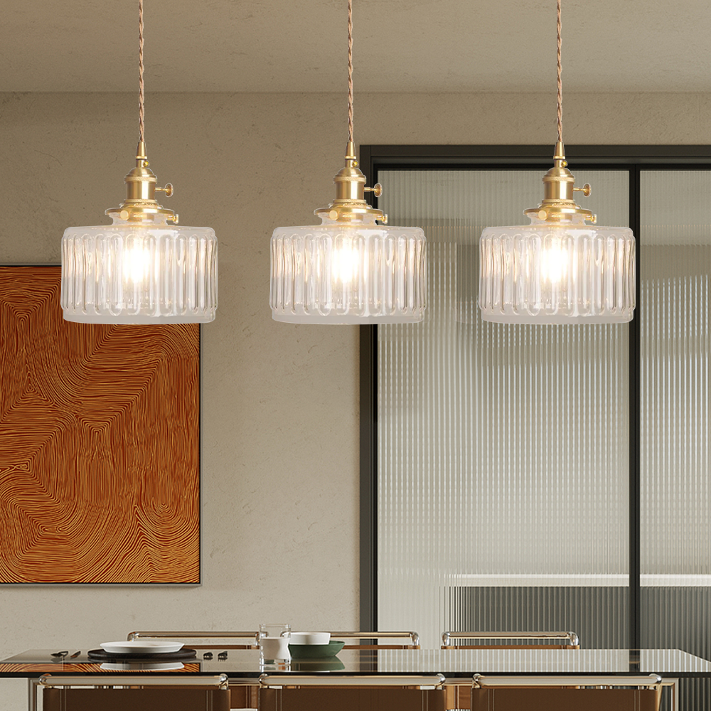 Elegant crystal pendant lamp, vintage style home lighting, perfect hanging fixture for dining.