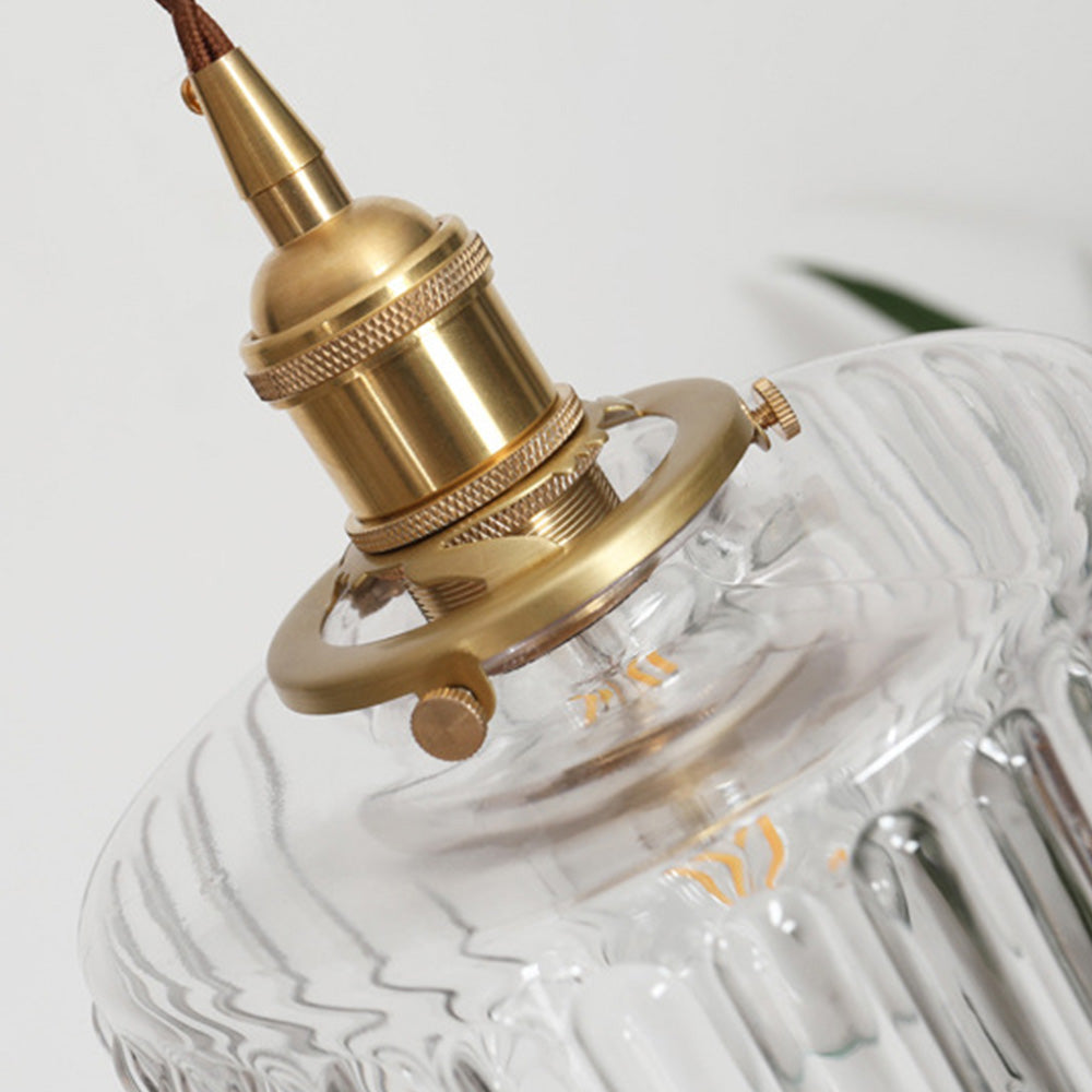 Artistic crystal pendant lamp, elegant vintage lighting, decorative glass ceiling fixture.