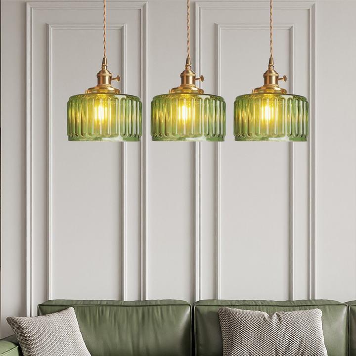 Luxurious crystal pendant light, elegant home lighting fixture, vintage style glass for dining areas.