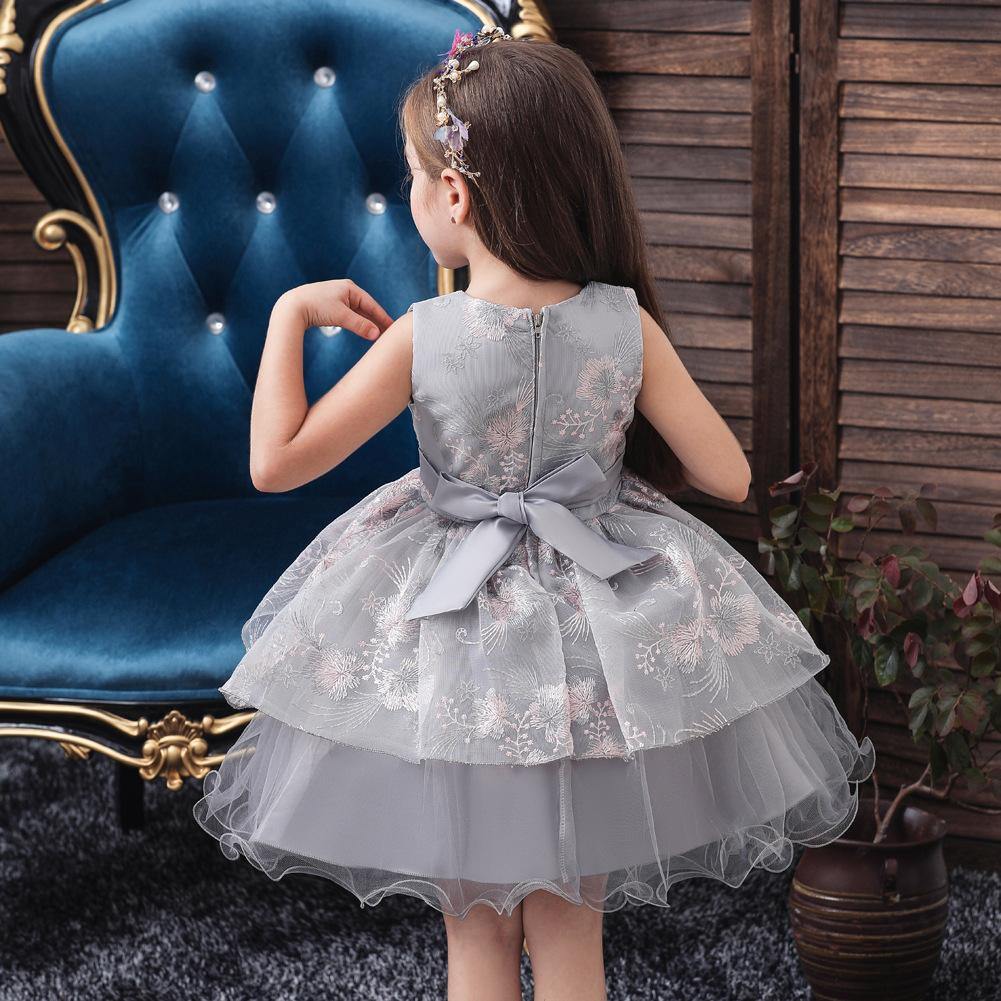 Beautiful blue tulle princess ball gown for kids' special occasion or party wear.