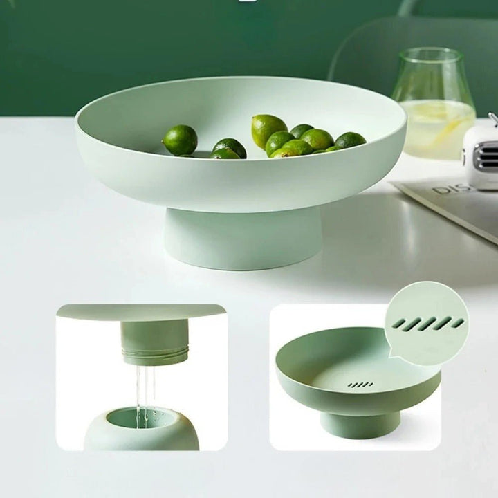 Unique hand-painted decorative bowl, an artistic accent for kitchen or home interior design.