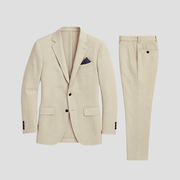Lightweight men's two-piece summer suit. Ideal for smart casual or formal events, parties, and weddings.