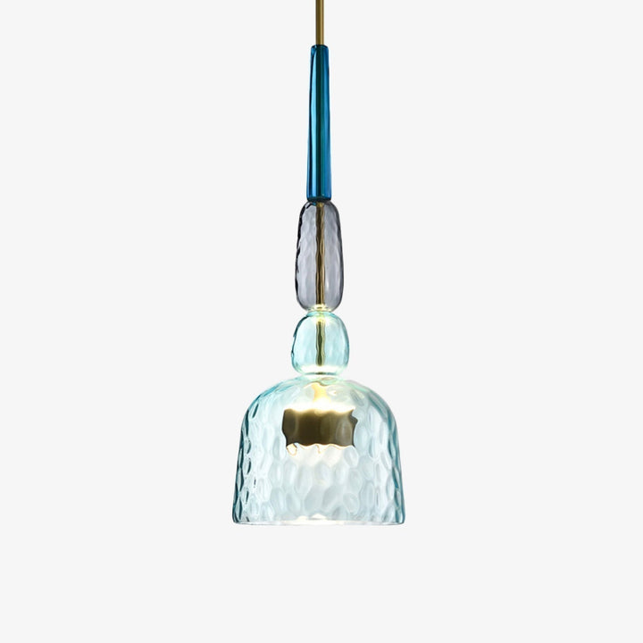 Stylish Sofia LED ceiling lamp, crafted from elegant colored glass, enhances home decor.