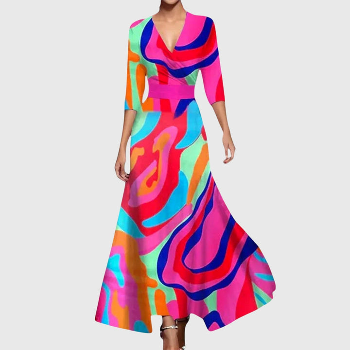 Sophisticated women's elegant tailored dress. Versatile day-to-evening chic fashion, comfortable, flattering, ideal for occasion wear.