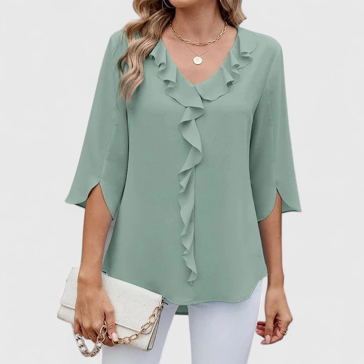 Versatile women's blouse, an elegant and stylish top for ladies' fashion and everyday wear.