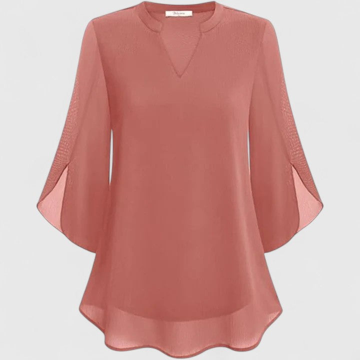 Stylish ladies' evening top; a modern and chic blouse for elegant night out fashion.