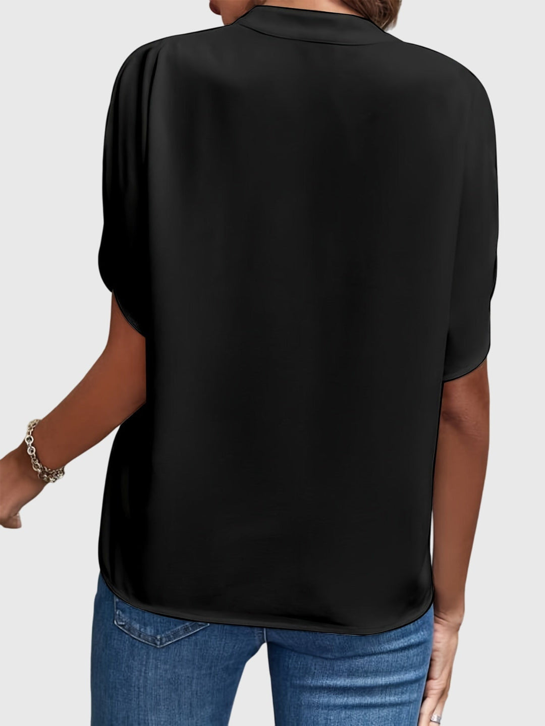 Elegant women's office wear blouse, a versatile and stylish long sleeve top.