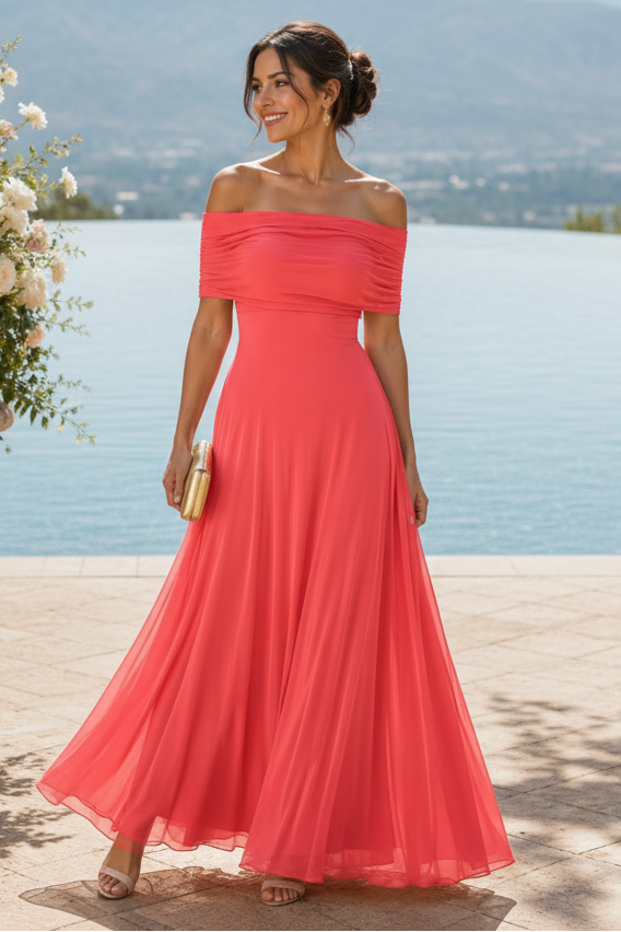 Elegant women's draped midi dress for special occasions. Perfect for parties, weddings, and formal events.