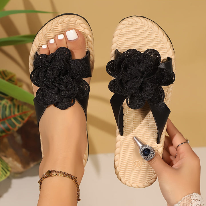 Stylish women's floral pattern sandals, ideal elegant footwear for summer fashion and casual occasions.
