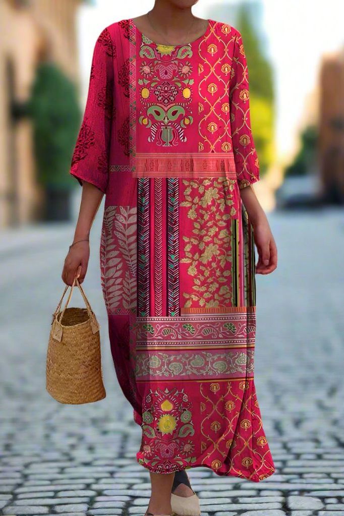 Flowing women's comfortable pleated maxi dress. Stylish and sophisticated for formal events or relaxed elegance.