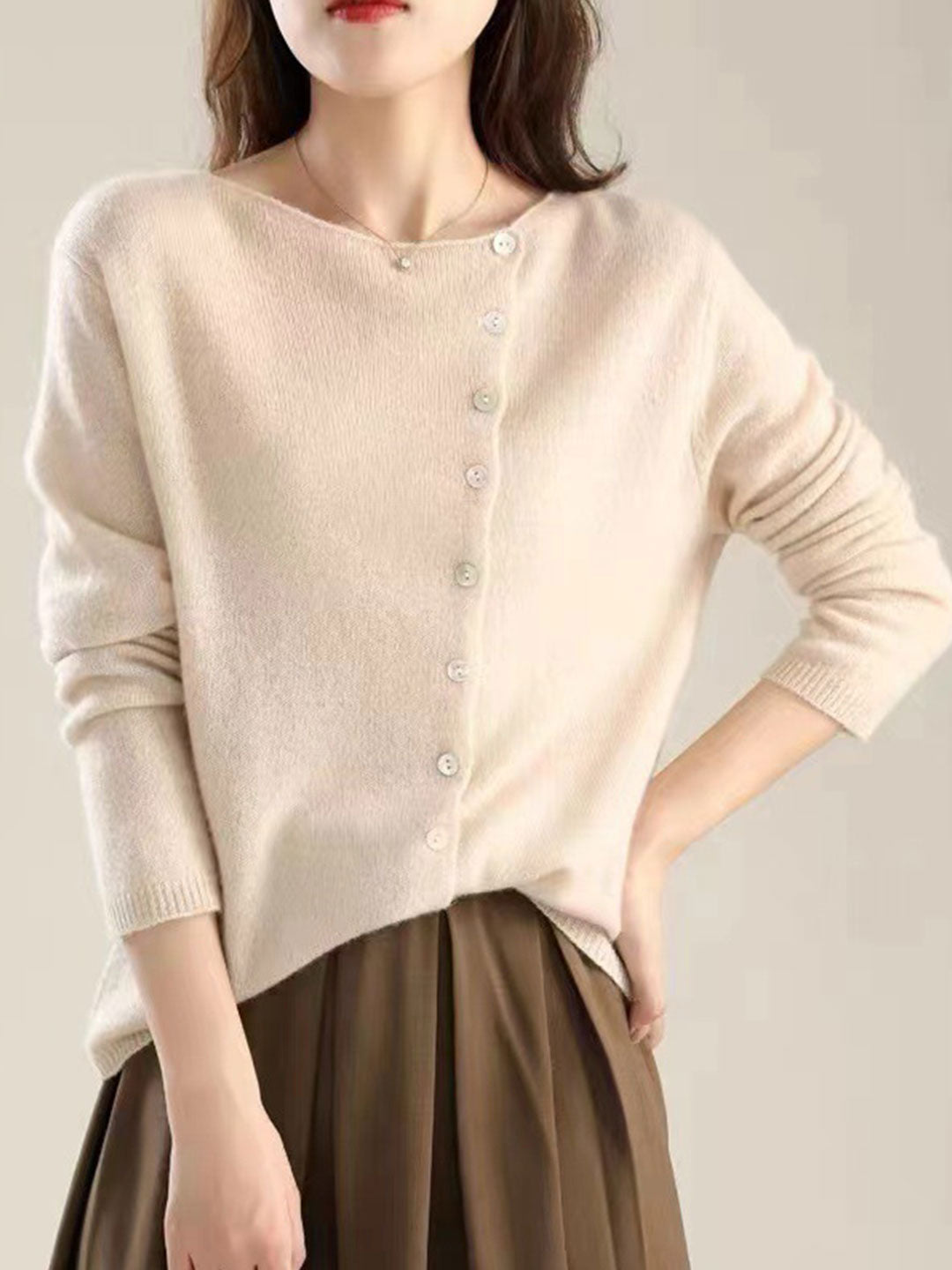 Soft women's open cardigan, a cozy knit sweater for elegant layering and comfort.