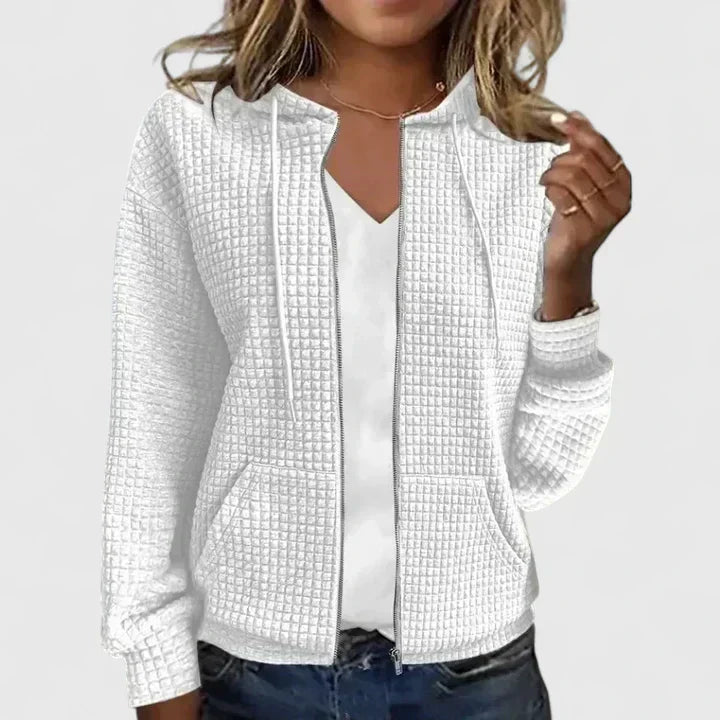 Versatile women's open front cardigan, elegant and chic for comfortable everyday layering. Modern fashion outerwear.