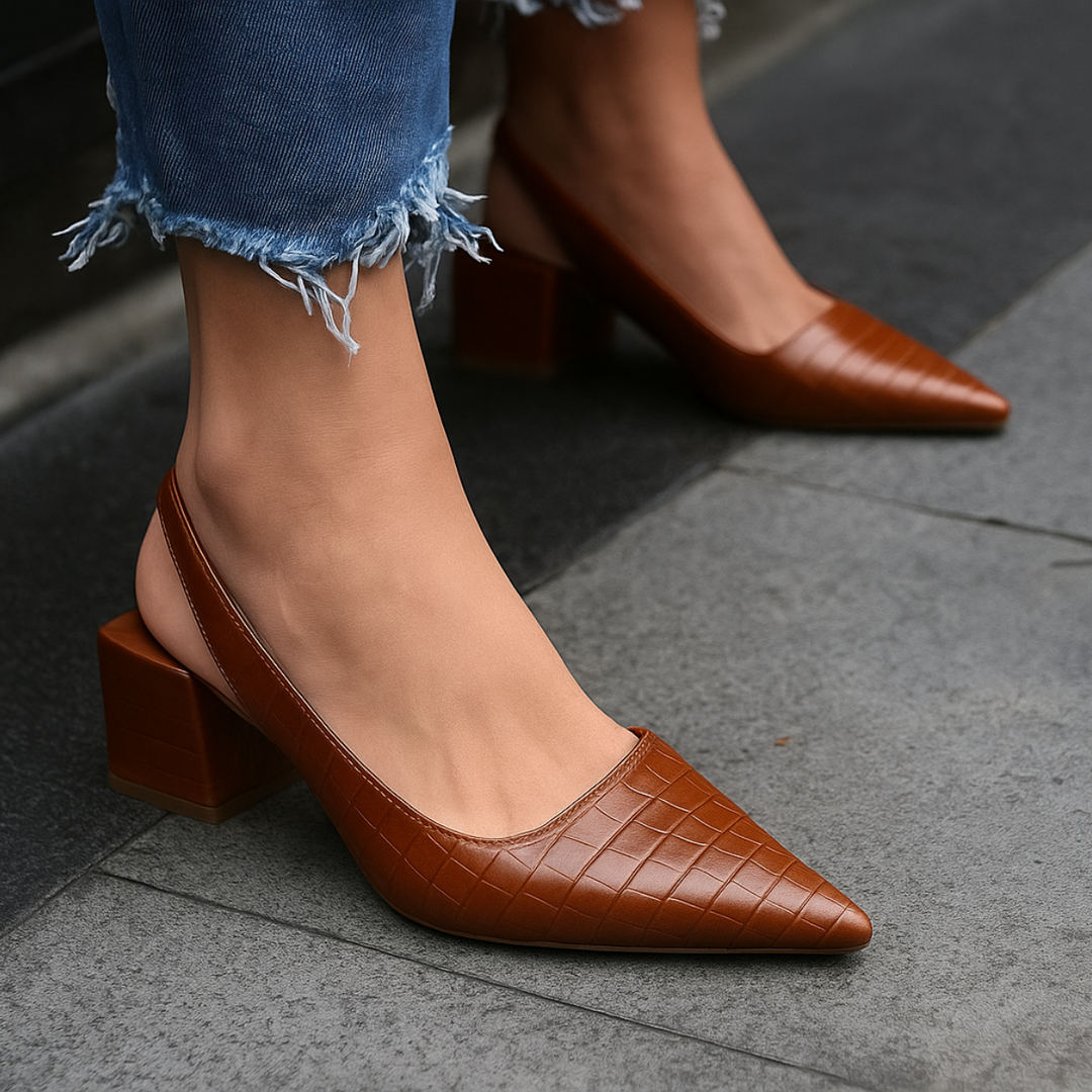 Comfortable orthopedic women's loafers; stylish heels for healthy walking & elegant support.