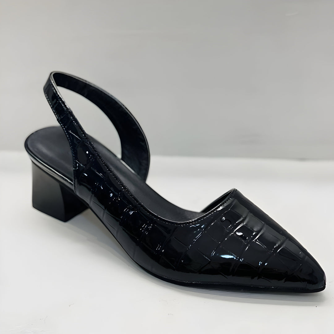 Stylish women's orthopedic loafers, perfect comfortable heels for dress, work, or all-day walking.