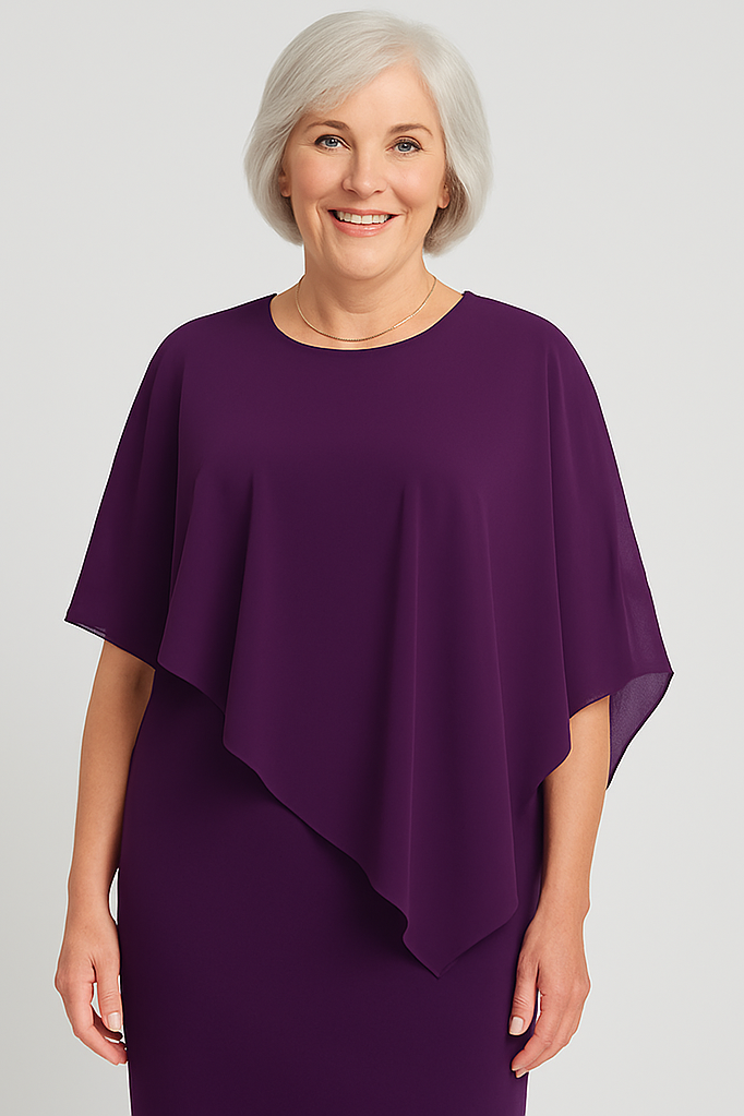 Elegant women's pleated midi dress with a flattering fit, perfect for formal wear & special occasions.