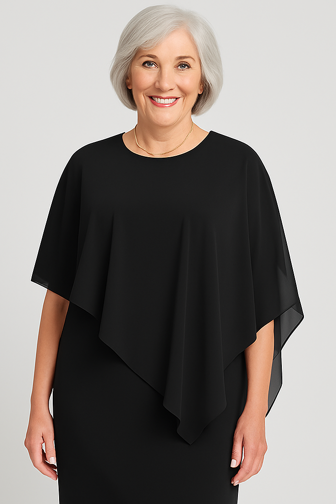 Sophisticated women's pleated midi dress, featuring a flattering fit, ideal for parties & evening events.