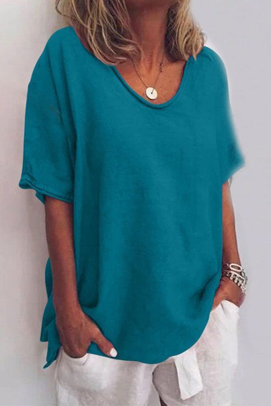 Chic women's printed blouse, an elegant and comfortable top for work, office, or stylish everyday wear.
