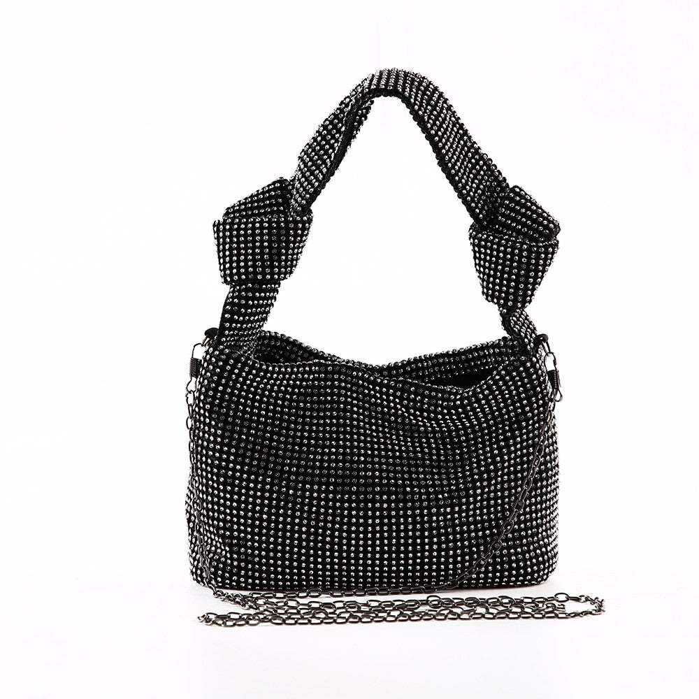 Glamorous women's rhinestone clutch evening bag. Perfect party accessory for a dazzling look.