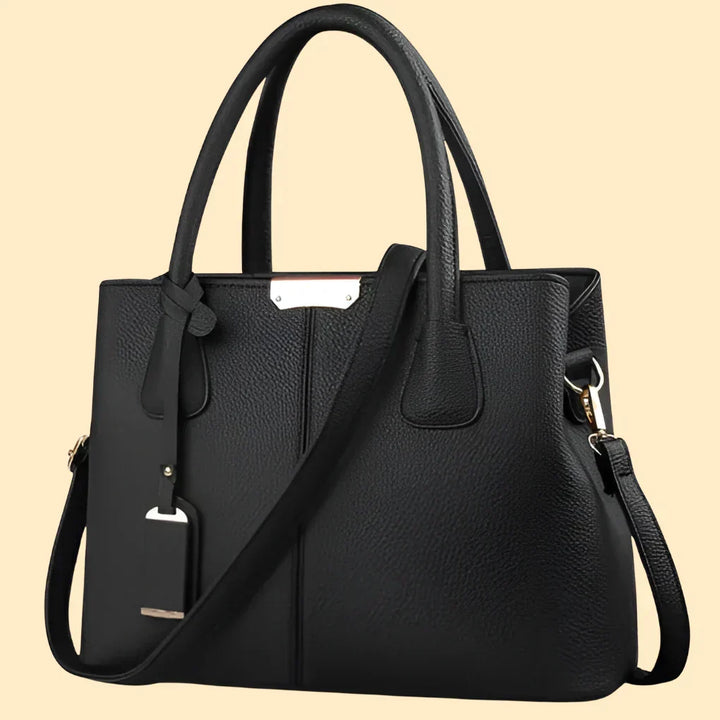 Sophisticated women's structured satchel, a practical and fashionable daily bag or work bag.