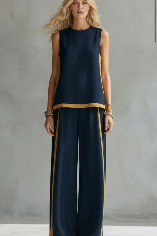 Chic women's co-ord set, a fashionable two-piece summer outfit designed for elegant and comfortable style.