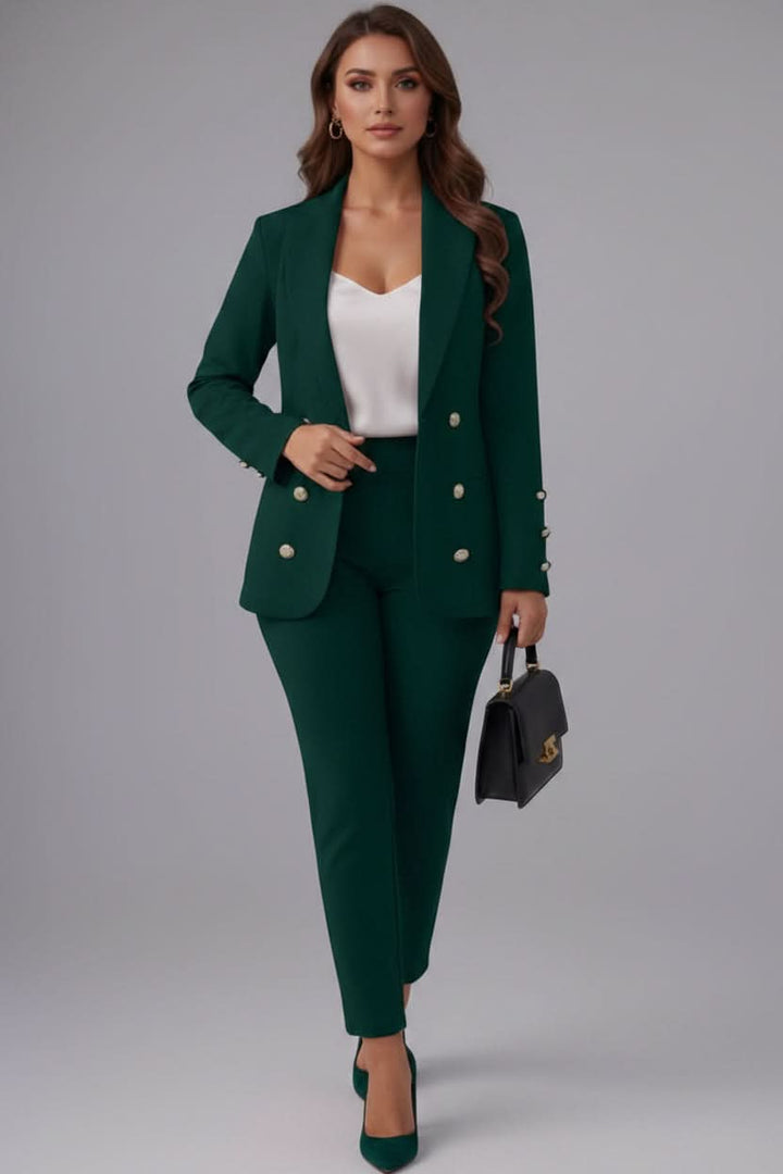 Chic women's matching cami and straight-leg pants set, offering a modern, casual yet elegant two-piece outfit.