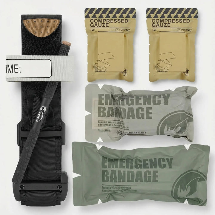 Life-saving Emergency Trauma Kit. Essential first aid gear & medical supplies for tactical and survival needs.