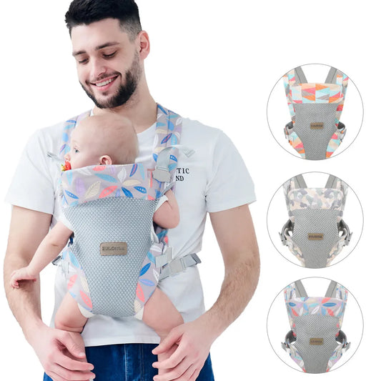 Ergonomic baby carrier backpack for infants, comfortable and hands-free for parents