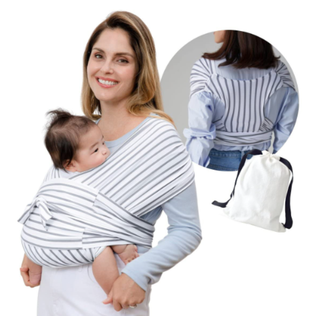 Newborn essentials: ergonomic baby wrap, secure and comfortable for infant development & bonding