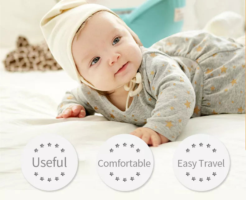 Back view of an ergonomic baby hipseat carrier, demonstrating comfortable weight distribution