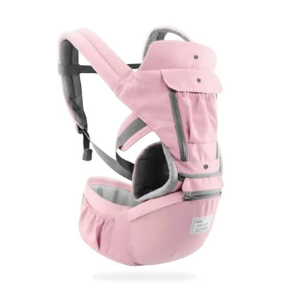 Ergonomic baby hipseat carrier in blue, ideal for hip support and hands-free parenting