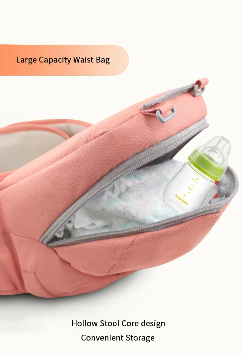 Infant front-facing in a breathable, ergonomic baby carrier, secure and comfortable.