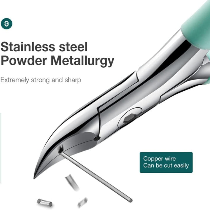 Heavy-duty toenail clipper for seniors, precision grooming tool for thick & ingrown nails with an ergonomic handle.