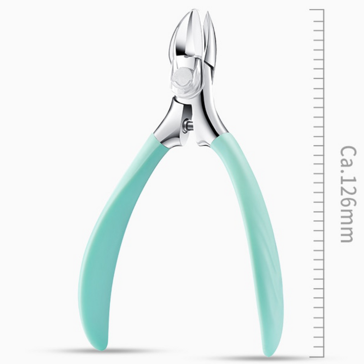 Professional toenail clipper for seniors, ergonomic design for comfortable and precise trimming of thick ingrown nails.