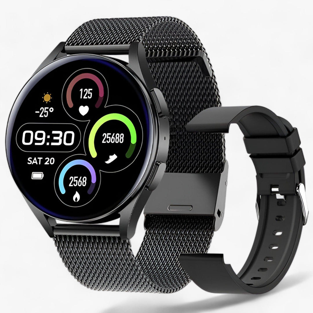 Stylish unisex smartwatch for health monitoring. Evelyne digital watch combines elegance with fitness tracking.