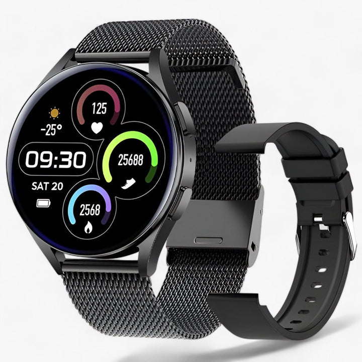 Stylish unisex smartwatch for health monitoring. Evelyne digital watch combines elegance with fitness tracking.