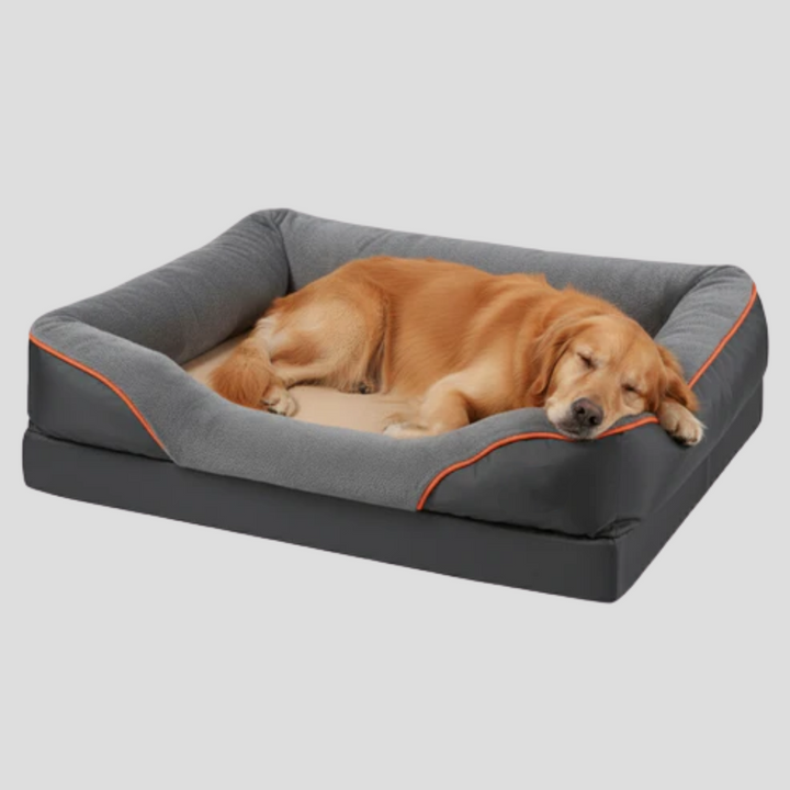 Plush extra-large memory foam pet bed for ultimate dog comfort & canine support. Orthopedic & durable.