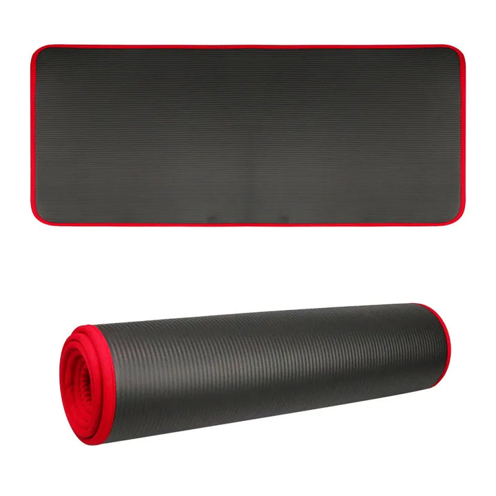 Multi-purpose extra thick yoga mat offering anti-slip stability for pilates, yoga, and diverse workouts.