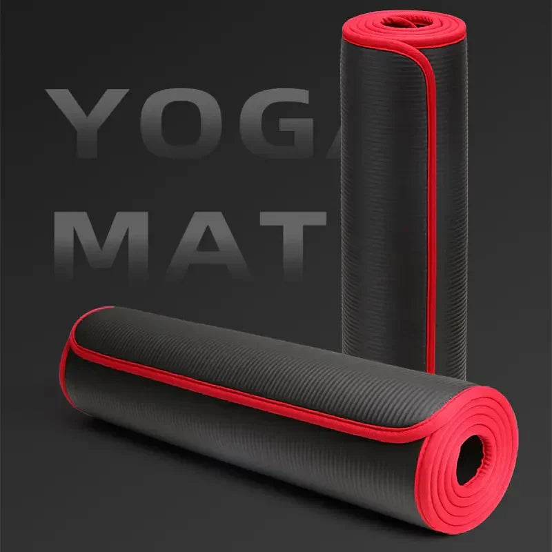 Durable 1/2 inch extra thick fitness mat for superior cushioning & anti-slip grip in any exercise.