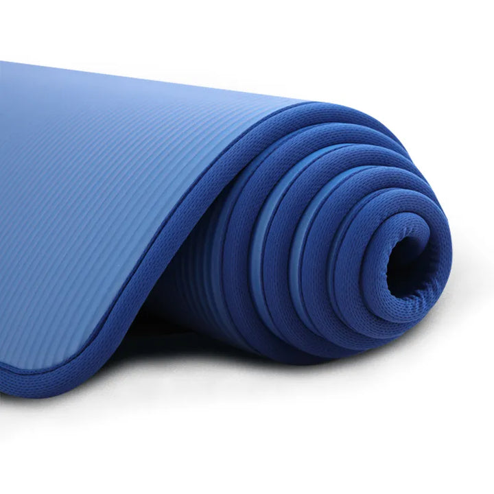 Supportive extra thick yoga mat designed for maximum comfort & anti-slip stability during all workouts.
