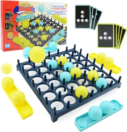 Family Bounce Ball Game, colorful interactive board game for kids & adults, developing hand-eye coordination